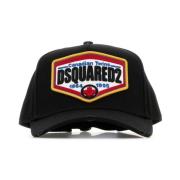 Dsquared2 Svart Bomull Baseballkeps Black, Herr