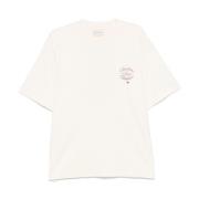 Drole de Monsieur Ecru Crew Neck Drop Shoulder Tee Beige, Herr