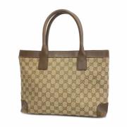 Gucci Vintage Pre-owned Canvas totevskor Beige, Dam