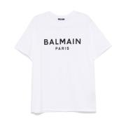 Balmain Vita Crew Neck T-shirts och Polos White, Herr