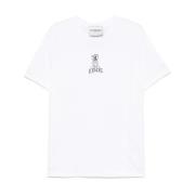 Iceberg Vit Logotryck Crew Neck T-shirt White, Herr