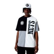 New Era Svart Nets Cut and Sew Tee Multicolor, Herr