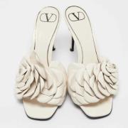 Valentino Vintage Pre-owned Laeder sandaler White, Dam