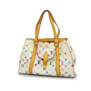 Louis Vuitton Vintage Pre-owned Tyg louis-vuitton-vskor White, Dam