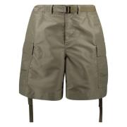 Sacai Beige Nylon Shorts Vår-Sommar 2025 Brown, Herr