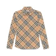 Burberry Beige Arkiv Knappad Skjorta Multicolor, Dam