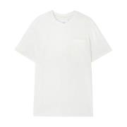 Jil Sander Vit Bomull Crew Neck T-shirt White, Herr