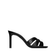 Saint Laurent Stiliga Mules för Modemedvetna Kvinnor Black, Dam