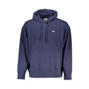 Tommy Hilfiger Blått huvtröja med logodetalj Blue, Herr