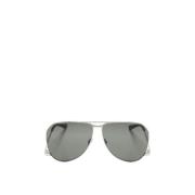 Saint Laurent Metall Solglasögon Silver Gray, Dam