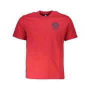 North Sails Röd Bomull Tryck Logga T-shirt Red, Herr