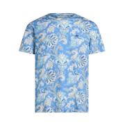 Etro Vit Crew Neck T-shirt Blue, Herr