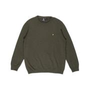 Lyle & Scott Grön Ull Pullover Herr Sweatshirt Green, Herr