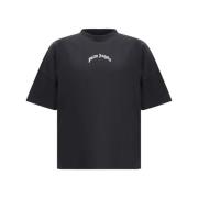 Palm Angels Ikoniskt Monogram Bomull T-shirt Black, Herr