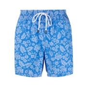 Barba Blommönstrade badshorts Blue, Herr