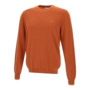 Sun68 Rost Crew Neck Sweater med Logo Orange, Herr