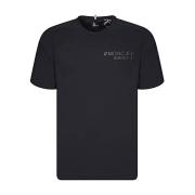 Moncler Avslappnad Bomull T-shirt Black, Herr