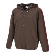 Adidas Choklad Anorakjacka med Bourgogne Piping Brown, Herr