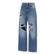 Icon Denim Denim Jeans Blue, Dam