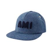 Ami Paris Bomullskeps Blue, Unisex