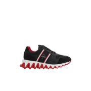 Christian Louboutin Svart Shark Platta Sneakers Black, Herr