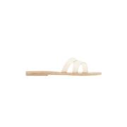 Ancient Greek Sandals Off-White Dionysia Läder Sandal White, Dam