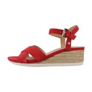 Geox Stiliga Wedges i Ischia Corda Red, Dam