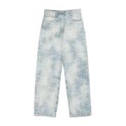 Palm Angels Blå Jeans för Kvinnor Blue, Dam