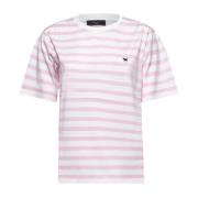 Max Mara Weekend Rosa T-shirts och Polos med Logotyptryck Pink, Dam