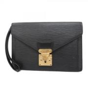 Louis Vuitton Vintage Pre-owned Tyg kuvertvskor Black, Herr