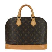 Louis Vuitton Vintage Pre-owned Canvas handvskor Brown, Dam