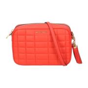 Michael Kors Orange Quiltad Läder Axelväska Orange, Dam