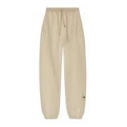 Adidas by Stella McCartney Joggingbyxor med tryckt logotyp Beige, Dam