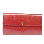 Louis Vuitton Vintage Pre-owned Laeder plnbcker Red, Dam