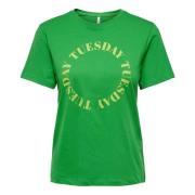 Only Vardag T-shirt Green, Dam