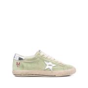 Golden Goose Gröna Snörskor med Stjärnpatch Beige, Herr