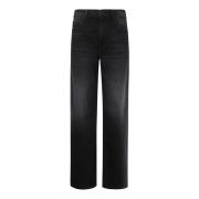 Mother Högmidjade Palazzo Jeans Black, Dam