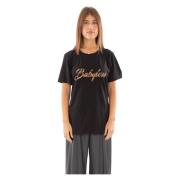 Babylon Svart Strass Logo Tee Black, Dam