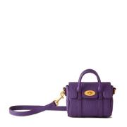 Mulberry Micro Bayswater Amethyst Läder Väska Purple, Dam