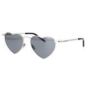 Saint Laurent Hjärtformade solglasögon New Wave LouLou Gray, Unisex