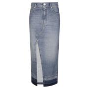 PINKO Denimkjol Cairo Stil Blue, Dam