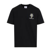 Casablanca Svart T-shirt för män Stilfull Black, Herr