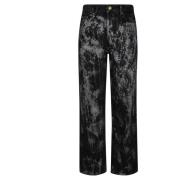 Ganni Stiliga Heavy Denim Jeans Black, Dam