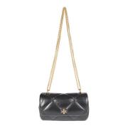 Tory Burch Diamant Mini Flap Väska Black, Dam