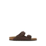 Birkenstock Suede Arizonatofflor Brown, Herr