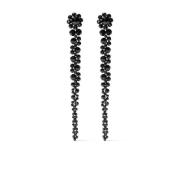 Simone Rocha Jet Black Bead Drip Örhängen Black, Dam