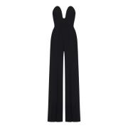 Solace London Svart Anelli Jumpsuit Byxor Black, Dam