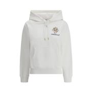 Casablanca Logo Hoodie med Justerbar Huva White, Dam