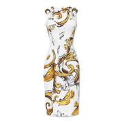 Versace Jeans Couture Klänning med Outline Barocco print White, Dam