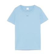 PINKO Ljusblå Crew Neck T-shirts Blue, Dam